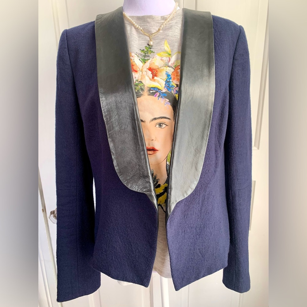 Joe's Jeans Women's Leather Lapel Jacket